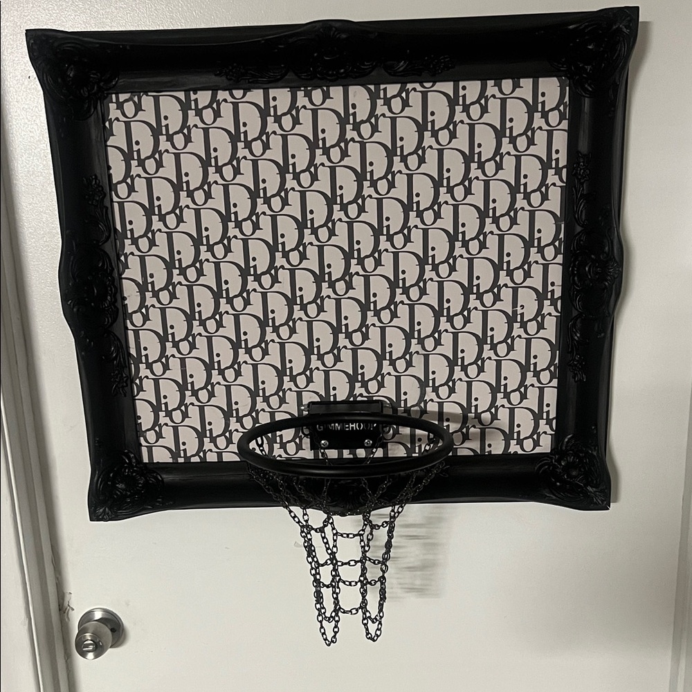 Dior Black and White Monogram Mini Basketball Hoop(CUSTOM MADE)